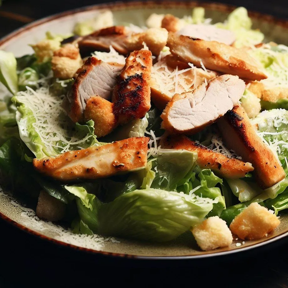 Salată Cezar cu Pui: O rețetă delicioasă și sănătoasă