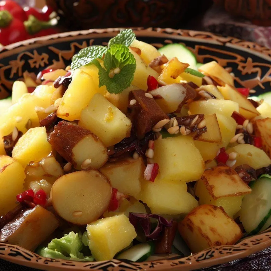 Salata de Cartofi Orientală: O Delicatesă Gustoasă și Plină de Arome Exotice