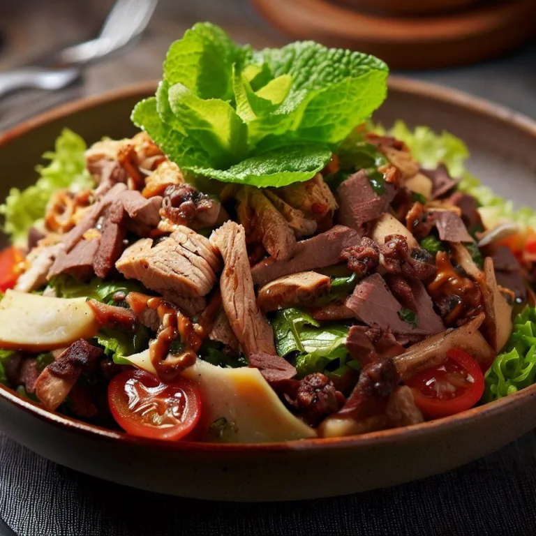 Salată de boeuf cu pui: Rețetă delicioasă și sănătoasă