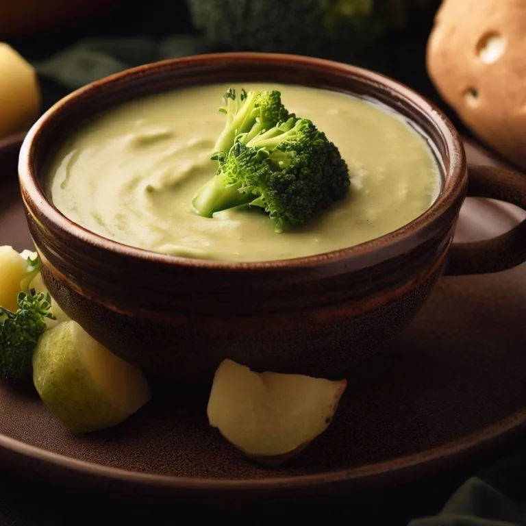 Supa cremă de broccoli cu cartofi