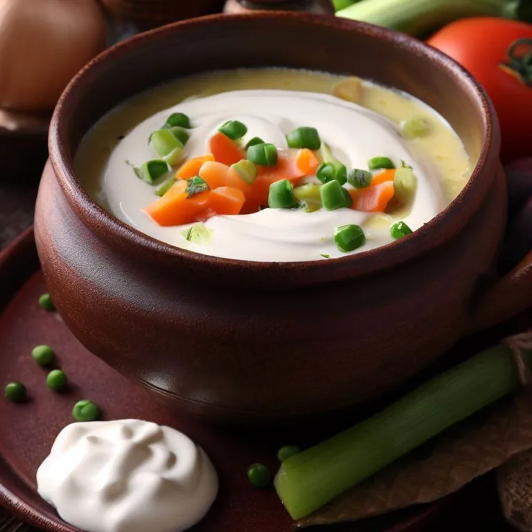 Supa cremă de legume cu smântână